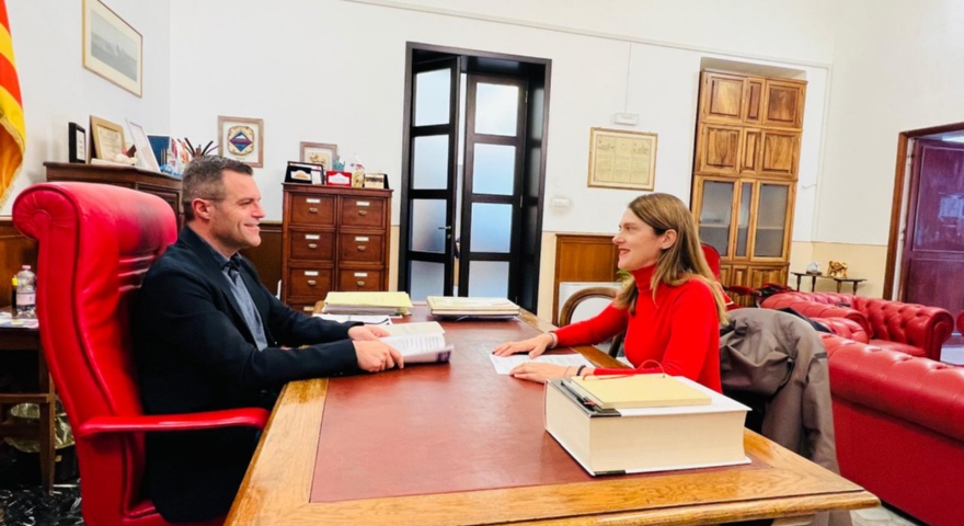 Sindaco Cacciotto e Assessora Sanna  Sindaco Cacciotto e Assessora Sanna